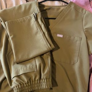 Figs scrubs, worn twice .
